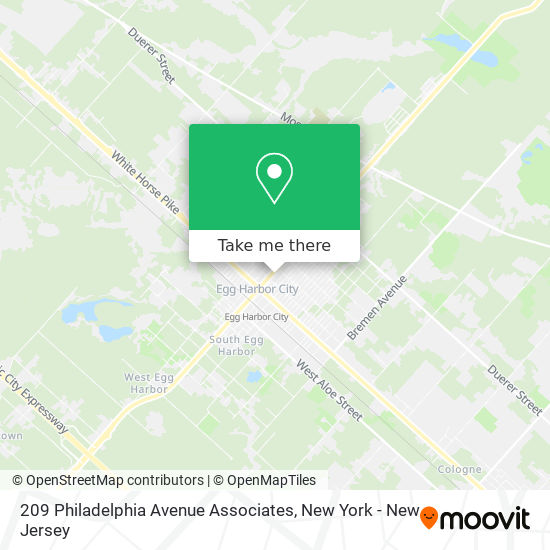 Mapa de 209 Philadelphia Avenue Associates