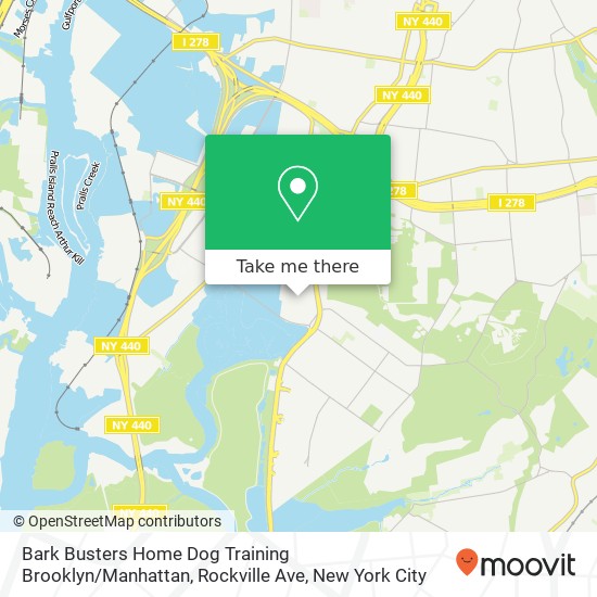 Mapa de Bark Busters Home Dog Training Brooklyn / Manhattan, Rockville Ave