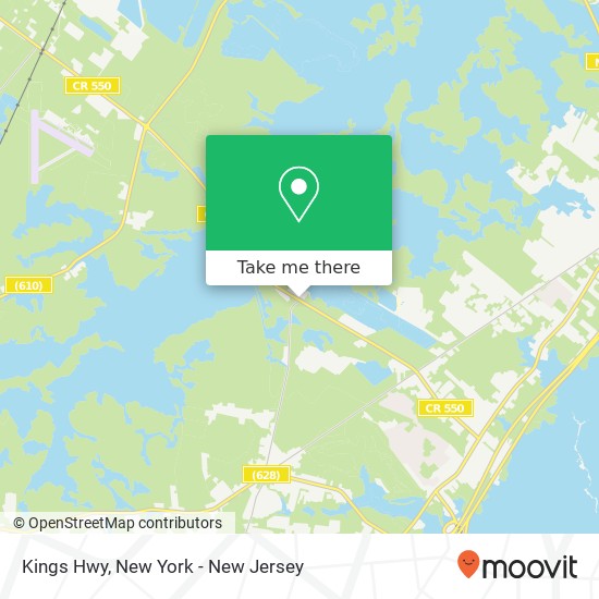 Mapa de Kings Hwy, Ocean View, NJ 08230