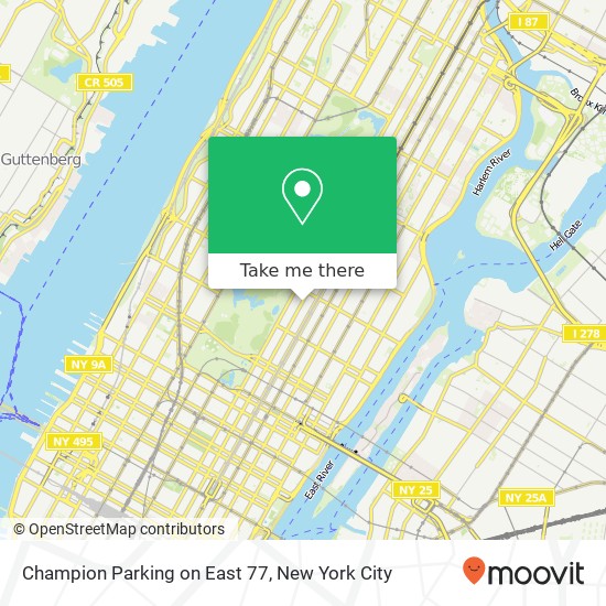 Mapa de Champion Parking on East 77