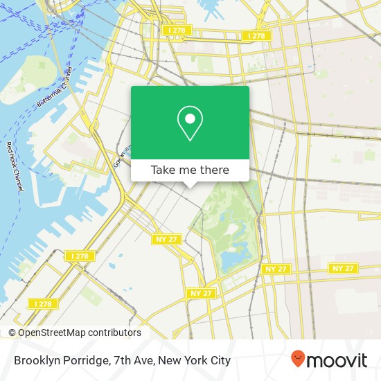 Mapa de Brooklyn Porridge, 7th Ave