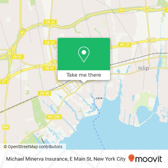 Mapa de Michael Minerva Insurance, E Main St