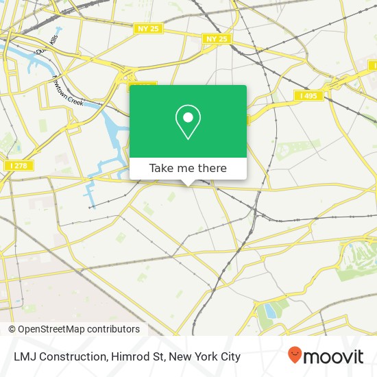 Mapa de LMJ Construction, Himrod St