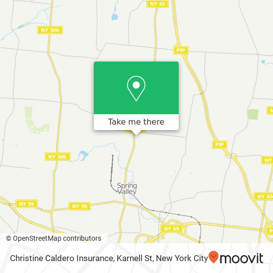 Mapa de Christine Caldero Insurance, Karnell St