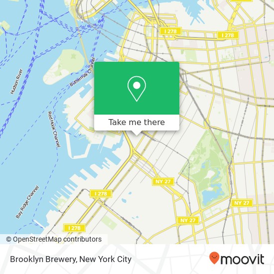 Brooklyn Brewery map