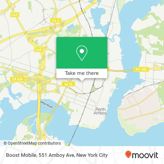 Boost Mobile, 551 Amboy Ave map