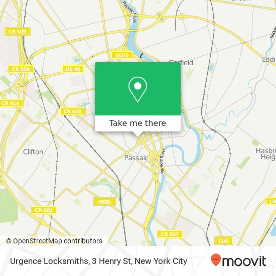 Mapa de Urgence Locksmiths, 3 Henry St