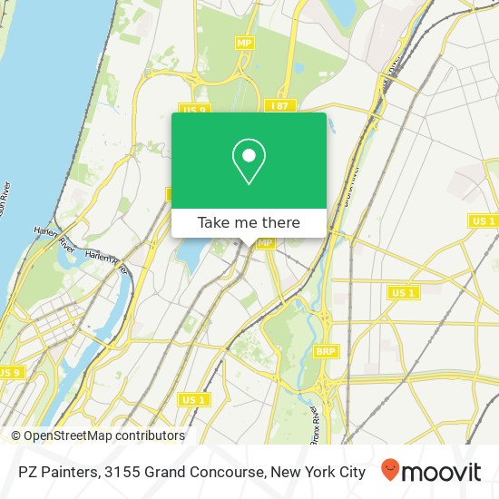 PZ Painters, 3155 Grand Concourse map