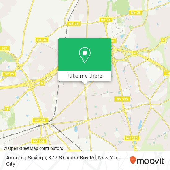 Mapa de Amazing Savings, 377 S Oyster Bay Rd