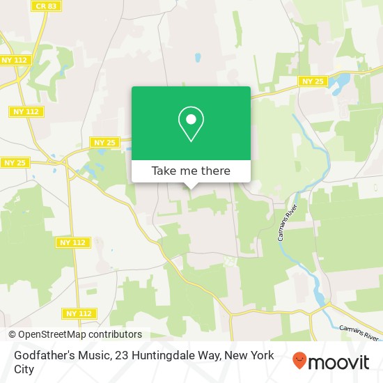 Mapa de Godfather's Music, 23 Huntingdale Way