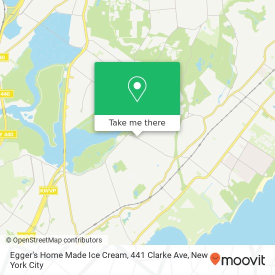 Mapa de Egger's Home Made Ice Cream, 441 Clarke Ave