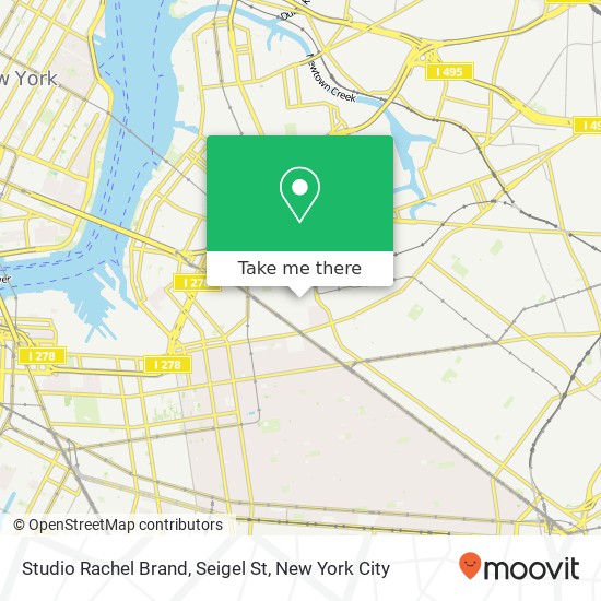 Mapa de Studio Rachel Brand, Seigel St