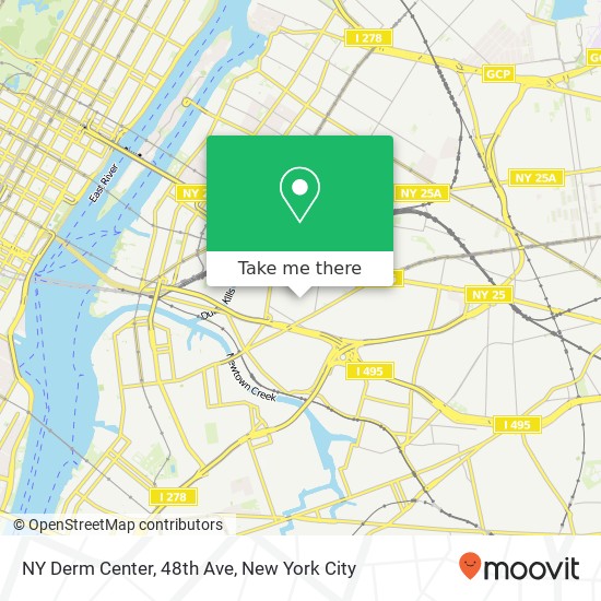 NY Derm Center, 48th Ave map