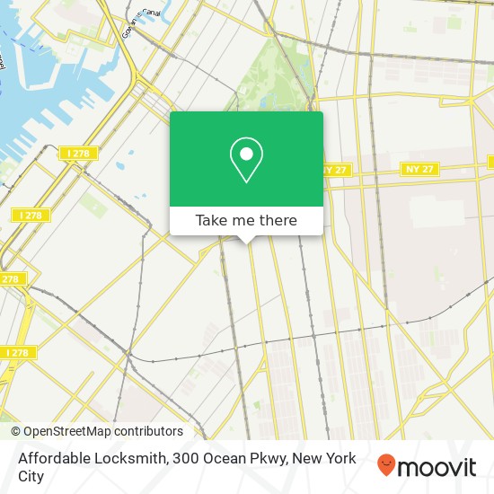 Affordable Locksmith, 300 Ocean Pkwy map