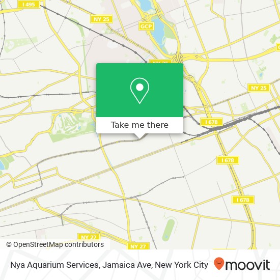 Mapa de Nya Aquarium Services, Jamaica Ave