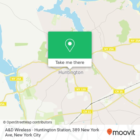 A&D Wireless - Huntington Station, 389 New York Ave map