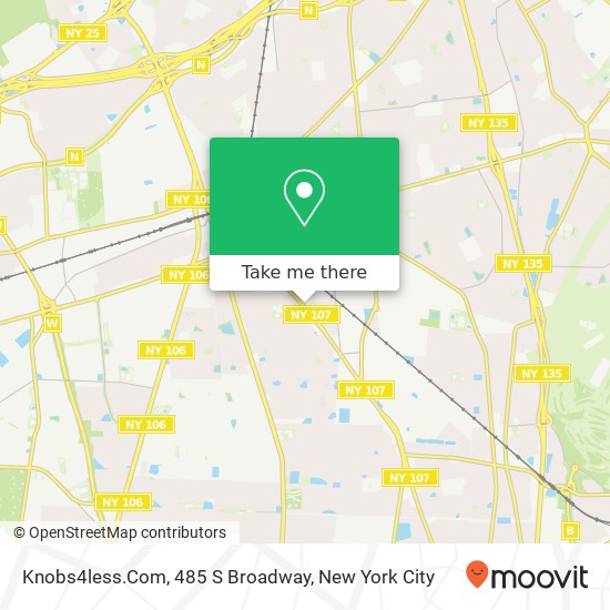 Mapa de Knobs4less.Com, 485 S Broadway