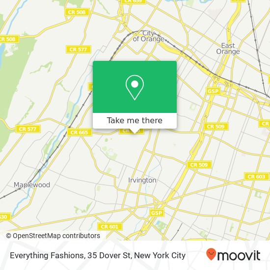 Everything Fashions, 35 Dover St map