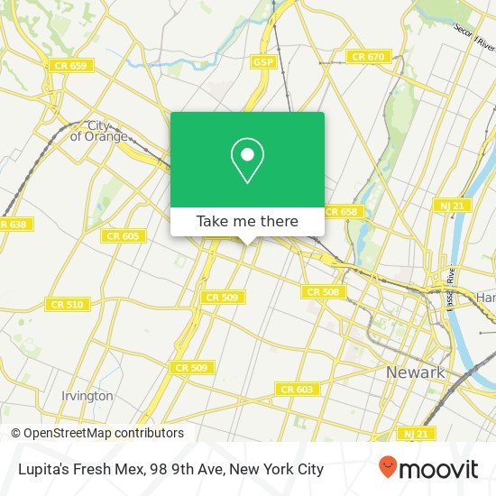 Mapa de Lupita's Fresh Mex, 98 9th Ave