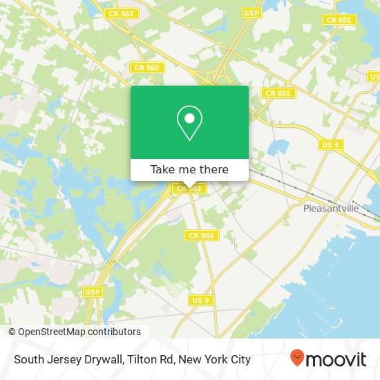 South Jersey Drywall, Tilton Rd map