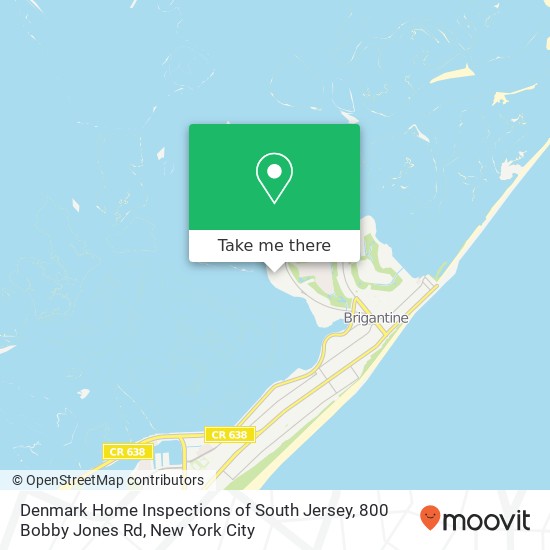 Mapa de Denmark Home Inspections of South Jersey, 800 Bobby Jones Rd