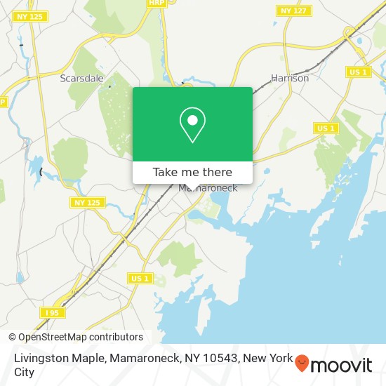 Mapa de Livingston Maple, Mamaroneck, NY 10543
