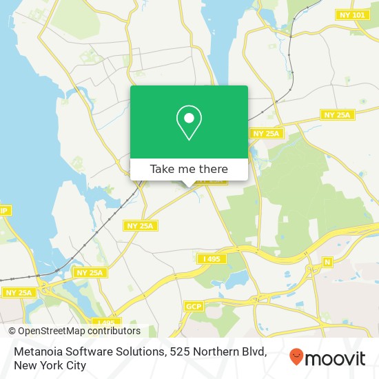 Mapa de Metanoia Software Solutions, 525 Northern Blvd