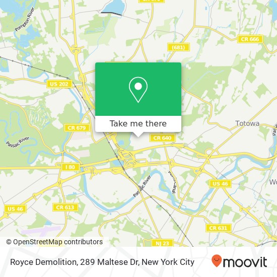 Mapa de Royce Demolition, 289 Maltese Dr