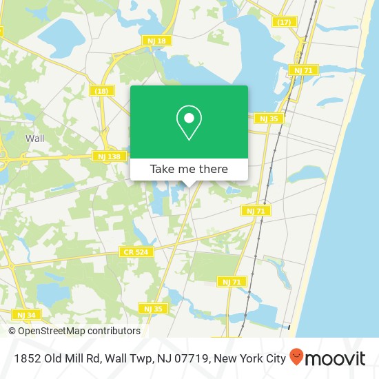 1852 Old Mill Rd, Wall Twp, NJ 07719 map