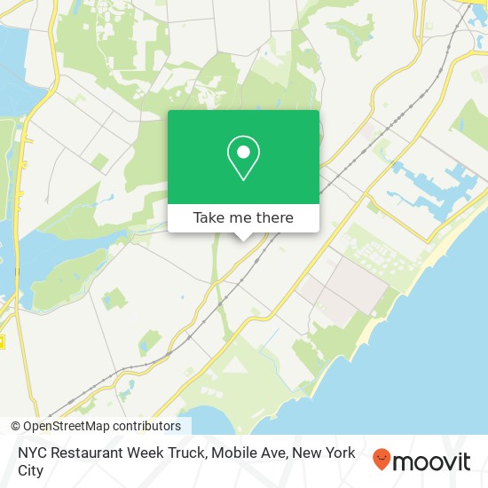 NYC Restaurant Week Truck, Mobile Ave map