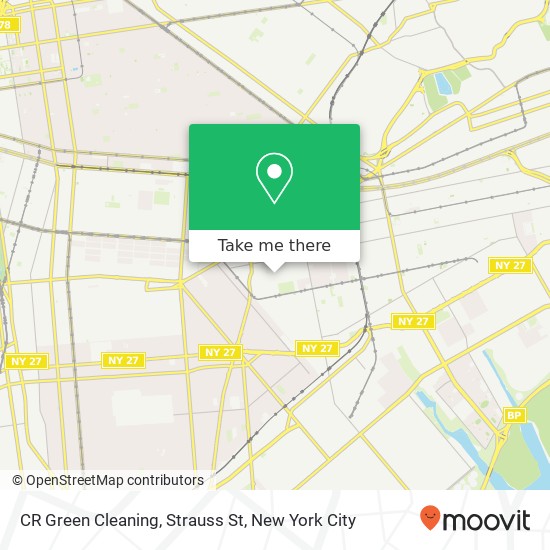 CR Green Cleaning, Strauss St map