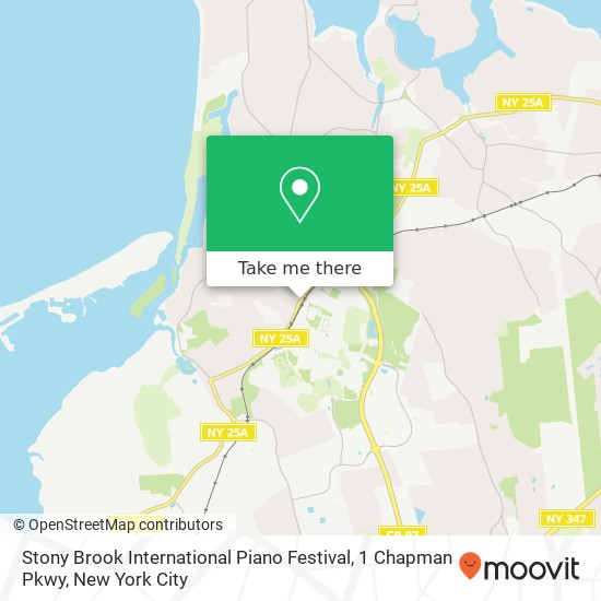 Stony Brook International Piano Festival, 1 Chapman Pkwy map