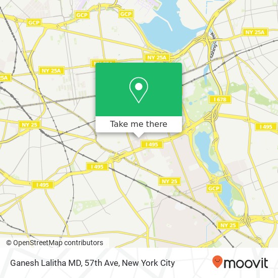 Ganesh Lalitha MD, 57th Ave map