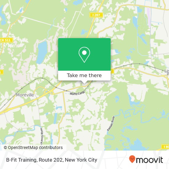 B-Fit Training, Route 202 map
