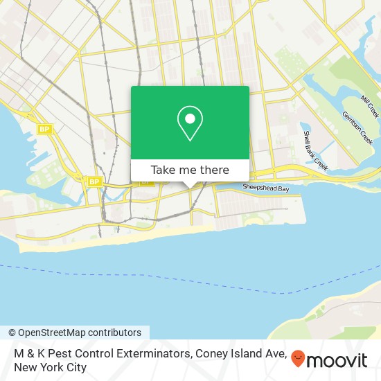 Mapa de M & K Pest Control Exterminators, Coney Island Ave