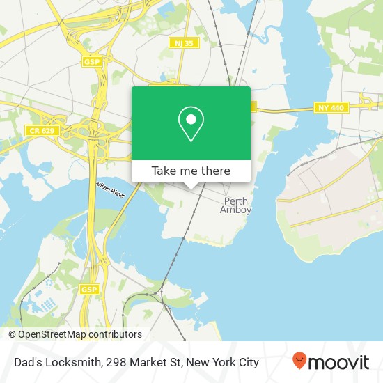 Dad's Locksmith, 298 Market St map