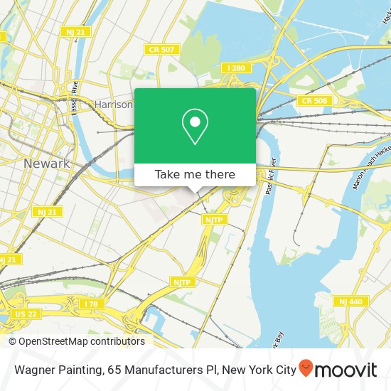 Mapa de Wagner Painting, 65 Manufacturers Pl