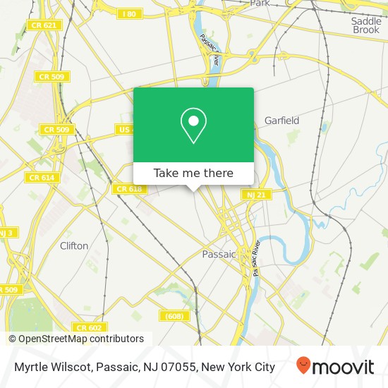 Myrtle Wilscot, Passaic, NJ 07055 map