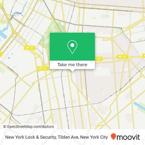 New York Lock & Security, Tilden Ave map