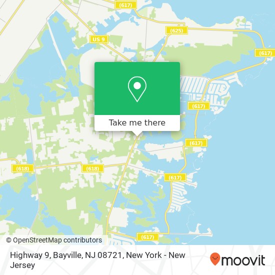 Highway 9, Bayville, NJ 08721 map