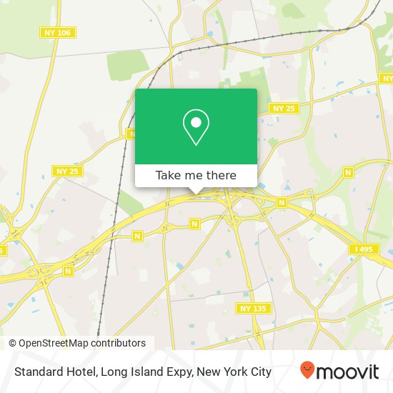 Mapa de Standard Hotel, Long Island Expy