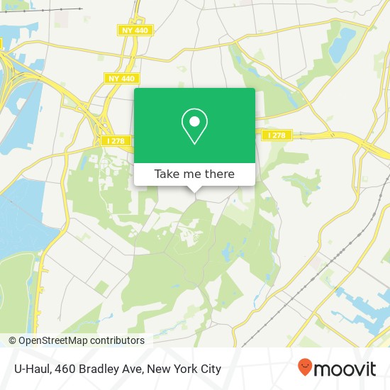 Mapa de U-Haul, 460 Bradley Ave