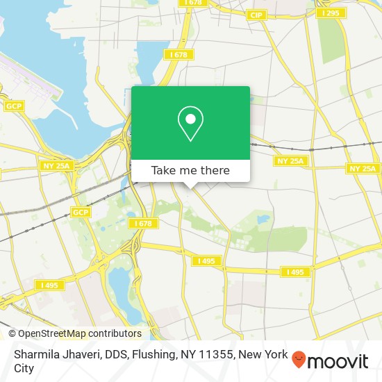 Mapa de Sharmila Jhaveri, DDS, Flushing, NY 11355