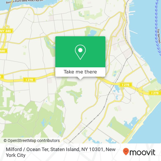 Milford / Ocean Ter, Staten Island, NY 10301 map
