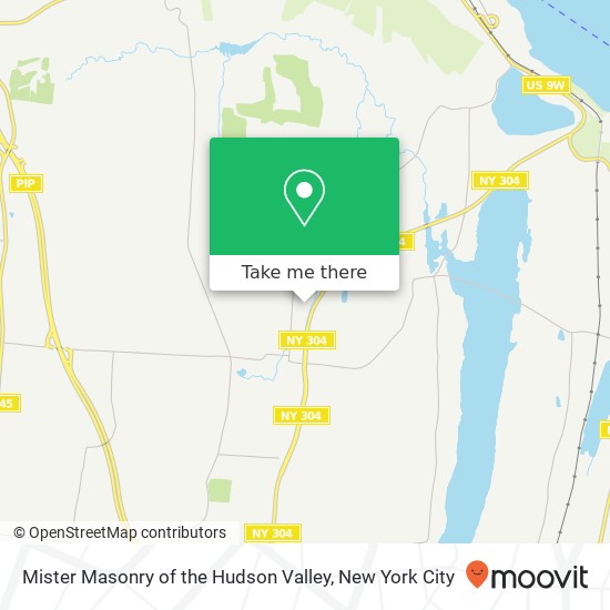 Mister Masonry of the Hudson Valley map