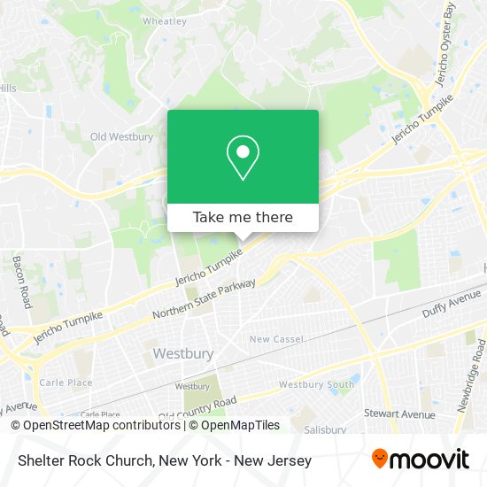 Shelter Rock Church map