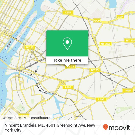 Vincent Brandeis, MD, 4601 Greenpoint Ave map