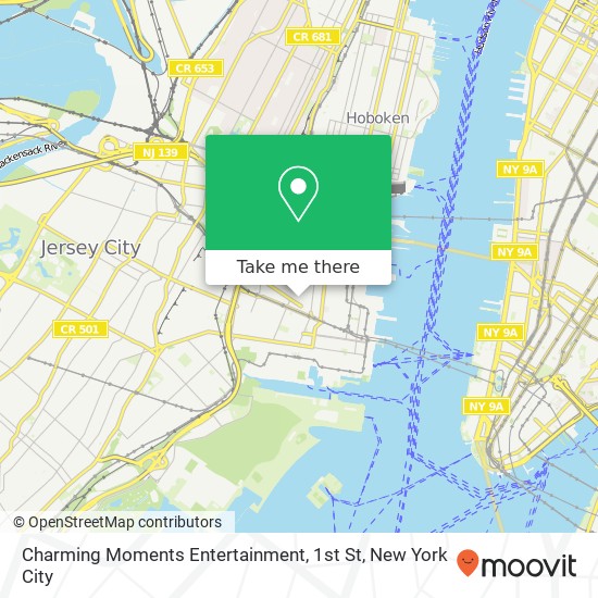 Mapa de Charming Moments Entertainment, 1st St