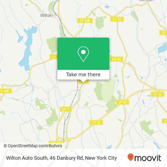 Mapa de Wilton Auto South, 46 Danbury Rd