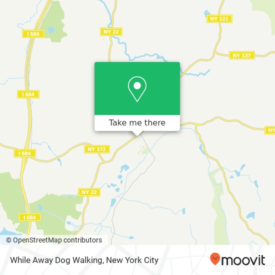 Mapa de While Away Dog Walking, Old Post Rd